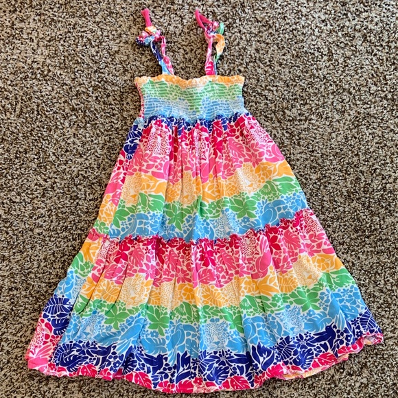Vince Camuto Colorful Rainbow Kids Dress T4 - Picture 1 of 8